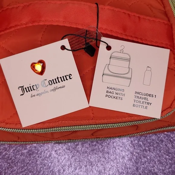 🎉HP🎉Juicy Couture ❤️NWT❤️ Red Travel Cosmetic Bag! ❤️❤️❤️ - Picture 17 of 17
